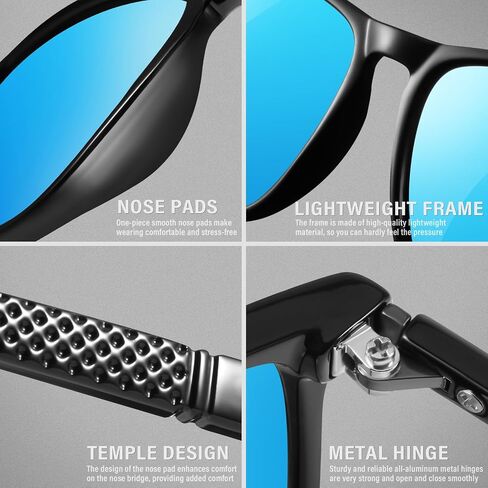 YDAOWKN Polarized Sunglasses for Men, Lightweight Sun Glasses With UV Protection for Driving Fishing Golf in Kuwait