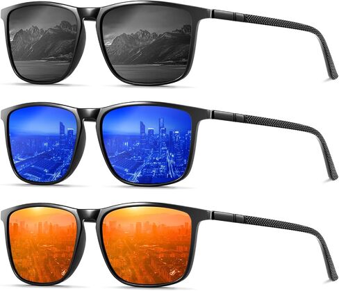 YDAOWKN Polarized Sunglasses for Men, Lightweight Sun Glasses With UV Protection for Driving Fishing Golf in Kuwait