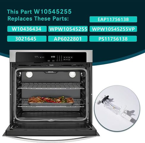 OEM W10545255 Range Oven FUSE FUSE PUSITION متوافق مع Whirlpool Amana Ikea Kitchenaid Maytag. استبدال W10436434 WPW10545255 WPW10545255VP 3021645 AP6022801 PS11756138 EAP11756138 in Kuwait