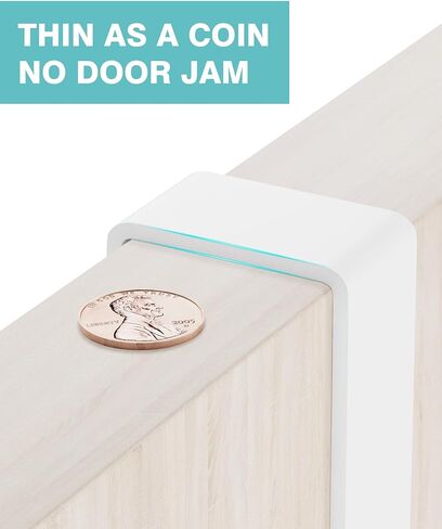 Mop and Broom Holder Wall Mount, No Drill Over the Door Broom and Mop Holder with 4 Slots and 2 Hooks, Wood Tool Hanger for Laundry, Cabinet, Kitchen, Garage in Saudi Arabia