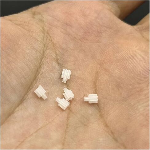 5pcs 0.3m ترس بلاستيكي 7/9T الأسنان 0.8 مم/1 مم ميدان ميكرو جوفاء كوب محرك ترس ترس (7 أسنان 0.8 ملم) in Kuwait