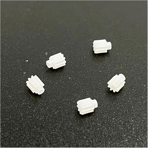 5pcs 0.3m ترس بلاستيكي 7/9T الأسنان 0.8 مم/1 مم مصفى ميكرو جوفاء كوب محرك ترس ترس (9 أسنان 1 مم) in Kuwait