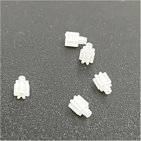 5pcs 0.3m ترس بلاستيكي 7/9T الأسنان 0.8 مم/1 مم مصفى ميكرو جوفاء كوب محرك ترس ترس (9 أسنان 1 مم) in Kuwait