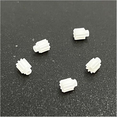 5pcs 0.3m ترس بلاستيكي 7/9T الأسنان 0.8 مم/1 مم مصفى ميكرو جوفاء كوب محرك ترس ترس (9 أسنان 1 مم) in Kuwait