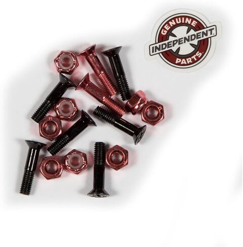 INDEPENDENT Trucks Hardware Riser Pad Kit - 1" Phillips Black/Red + 1/8" Risers in Saudi Arabia