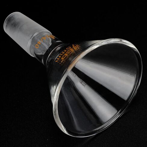 XCD Glass Funnel, Borosilicate Glass Filter Funnel Short Stem Powder Funnel with 24/40 Inner Joint (OD 50 mm) Lab Glass Powder Funnel in Kuwait