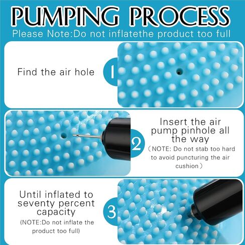 8 Pcs Wobble Cushion with Inflation Pump Cloud Style Wiggle Seat for Sensory Kids Flexible Sensory Seating Balance Disc for Classroom Elementary Office Home in Saudi Arabia