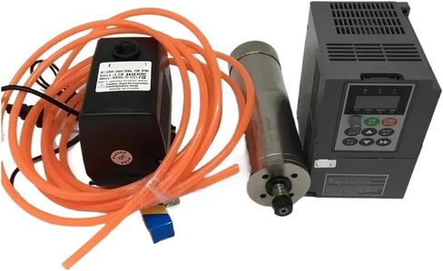4.5kw 220v ER20 24000 دورة في الدقيقة 100 مم محرك مغزل المبرد بالمياه + 5.5kW VFD + 75W مجموعة مضخة المياه in Saudi Arabia