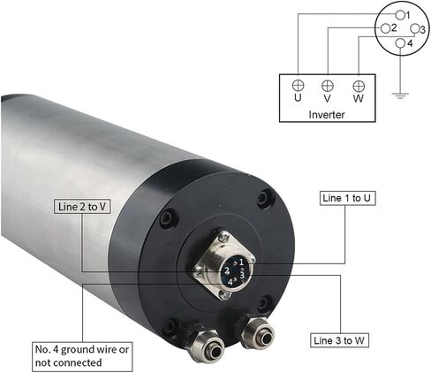 800w water-cooled spindle motor ER11 chuck 220v 380v(800W 220V) in Saudi Arabia
