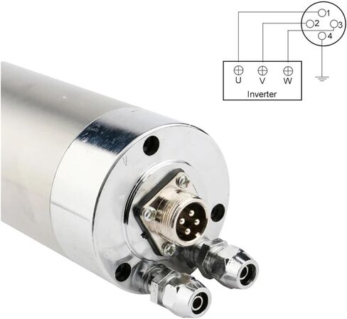 0.8KW Water-Cooled Spindle Motor 800W 220V ER11 4 Bearings GDZ-18-2 in Saudi Arabia