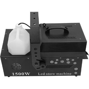 1500W RGB LED Snow Machine DJ Snowflake Machine Stage Snow Maker with Remote New in Saudi Arabia