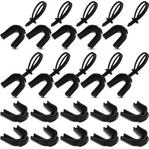 Dunzy 10 Pcs Strapped Mouth Guard Football Sports Mouthguard with Removable Strap Adult Youth Kids Football Mouthpiece Mouth Protector for Boxing Wrestling Basketball Lacrosse Hockey Taekwondo in Kuwait