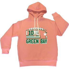 Go All Out I Love Green Bay Wisconsin Outline Mens Women Youth Sweatshirt Hoodie in Saudi Arabia