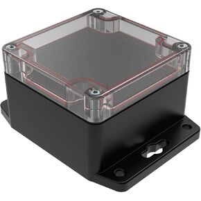 Serpac RB33P06C16G (3.23 x 2.17 x 3.15 in) Polycarbonate Plastic IP67 Waterproof Dustproof Wall Mountable Electrical Junction PCB Project Box Electronic Enclosure Clear Top/Gray Bottom in Saudi Arabia