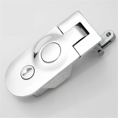 Compression Latch Lock Flush Mount Zinc Alloy RV Door Lock Hand Operated Compression Latches Hardware 1Pcs(Chrome) in Kuwait