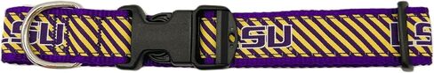 Preston Heavy Duty Adjustable LSU Tigers Dog Collar – LSU Pet Collars Come in Different Sizes for X-Large Dogs to X-Small Dogs. (X-Small Collar 3/4 inch Wide) in Kuwait