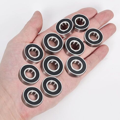 10pcs 6205 2RS محمل كرة أخدود عميق ، 25 × 52x15mm محامل مزدوجة الختم من الصلب الكروم ، محمل كرة أداء مسبقة ومستقرة in Saudi Arabia