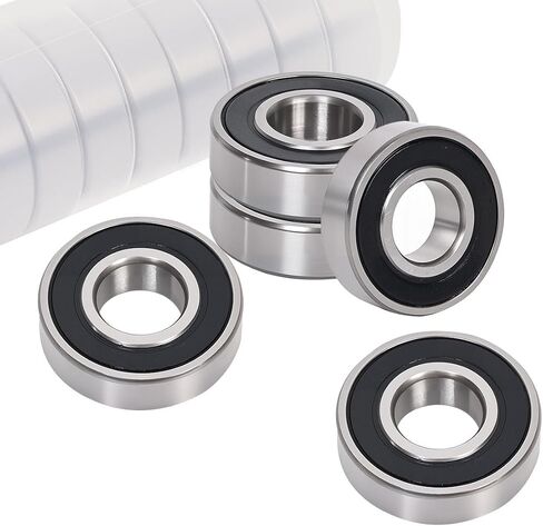 10pcs 6205 2RS محمل كرة أخدود عميق ، 25 × 52x15mm محامل مزدوجة الختم من الصلب الكروم ، محمل كرة أداء مسبقة ومستقرة in Kuwait