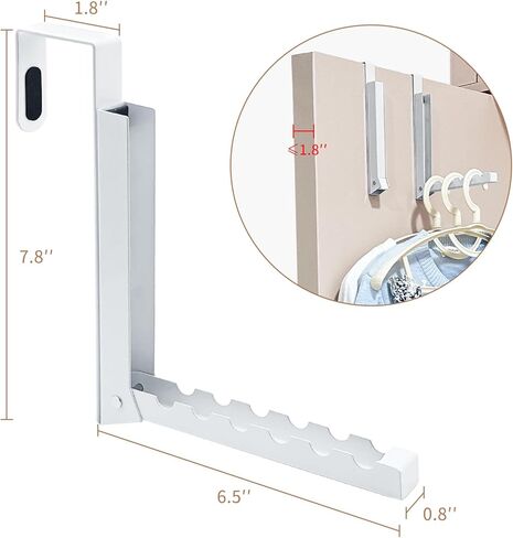 Over The Door Hanger Hooks for Clothes, Over The Door Coat Hook Portable Clothes Drying Rack for Laundry Foldable Rack Space Saving - 2 Pack in Saudi Arabia