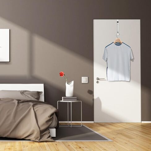 Over The Door Hanger Hooks for Clothes, Over The Door Coat Hook Portable Clothes Drying Rack for Laundry Foldable Rack Space Saving - 2 Pack in Saudi Arabia