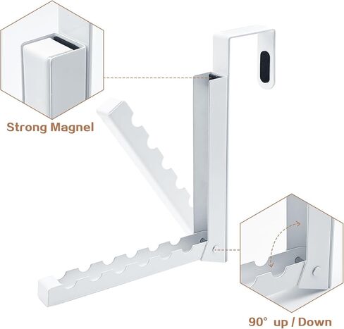 Over The Door Hanger Hooks for Clothes, Over The Door Coat Hook Portable Clothes Drying Rack for Laundry Foldable Rack Space Saving - 2 Pack in Saudi Arabia