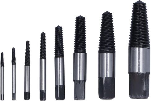 Fafeicy 8pcs مستخرج المسمار المكسور مزيل الصلب عالي السرعة in Saudi Arabia