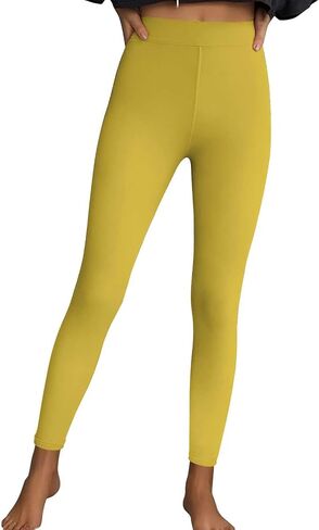 High Waisted Leggings for Women Tummy Control Butt Lifting Yoga Pants Soft Stretchy Workout Non See Through Leggings in Saudi Arabia