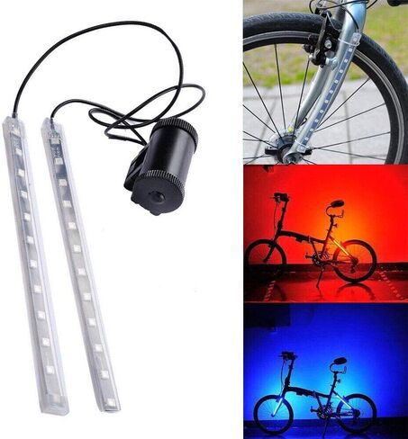 TEAMWILL USB Rechargeable Bright LED Bicycle Bike Frame Light Strip Waterproof Multicolor in Saudi Arabia