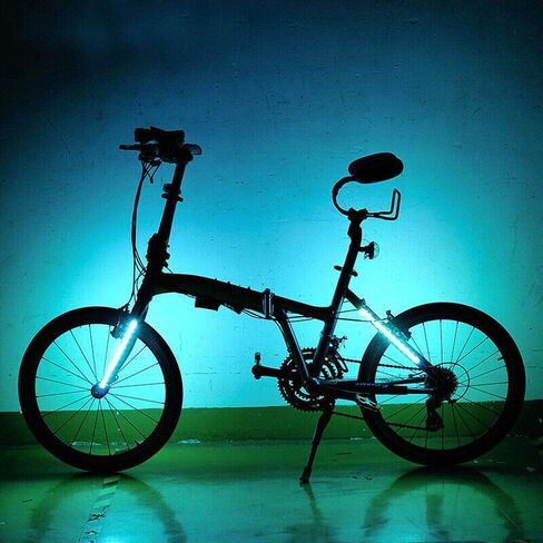 TEAMWILL USB Rechargeable Bright LED Bicycle Bike Frame Light Strip Waterproof Multicolor in Saudi Arabia