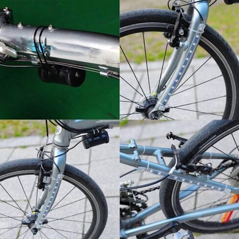 TEAMWILL USB Rechargeable Bright LED Bicycle Bike Frame Light Strip Waterproof Multicolor in Saudi Arabia