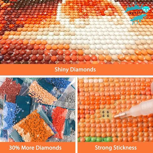 KEYIFA Diamond Art Kits for Adults, 5D DIY Diamond Painting Smoking Skull, Round Full Drill, Abstract Diamonds Dots Mosaic Painting, Crystal Gem Arts Craft for Home Wall Decor 12x16 in in Saudi Arabia