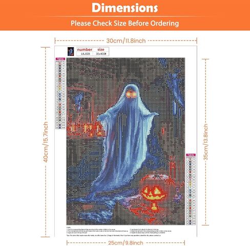KEYIFA Diamond Art Kits for Adults, 5D DIY Diamond Painting Smoking Skull, Round Full Drill, Abstract Diamonds Dots Mosaic Painting, Crystal Gem Arts Craft for Home Wall Decor 12x16 in in Saudi Arabia