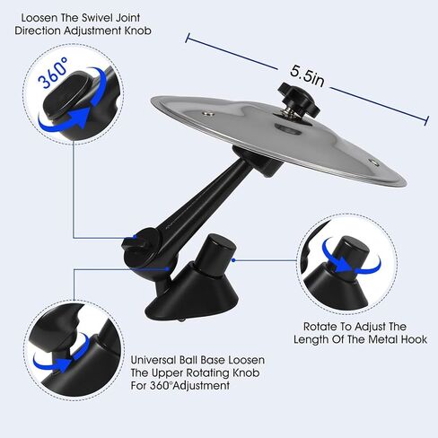 Cy Cymbal ، Mini Mini Crash Cymbal for Car Vent ، وجعل قيادتك أكثر متعة ، ومناسبة لجميع أنواع المركبات (الفضة) in Kuwait