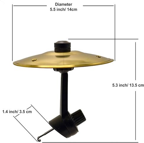 Cy Cymbal ، Mini Mini Crash Cymbal for Car Vent ، وجعل قيادتك أكثر متعة ، ومناسبة لجميع أنواع المركبات (الفضة) in Saudi Arabia