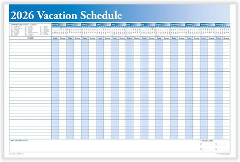 2025 Yearly Vacation Planner (36" X 24") in Kuwait