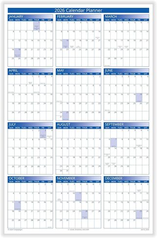 2025 Yearly Vacation Planner (36" X 24") in Kuwait