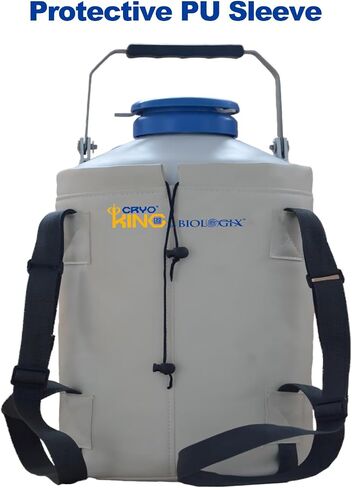 31.5L Liquid Nitrogen Tank, Cryogenic Container with 6 Square Racks(4 Layers), Aluminum Alloy Portable Dewar with Lockable Lid, Cryogenic Tank with 5 * 5 Cryogenic Boxes in Saudi Arabia