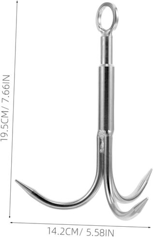 Heavy Duty Stainless Steel Claw Anchor Hook for Fishing Outdoor Exploration and Underwater Retrieval Versatile Tool for Saltwater and Freshwater Use for Anchoring in Saudi Arabia