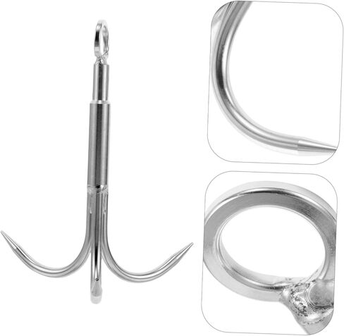 Heavy Duty Stainless Steel Claw Anchor Hook for Fishing Outdoor Exploration and Underwater Retrieval Versatile Tool for Saltwater and Freshwater Use for Anchoring in Saudi Arabia