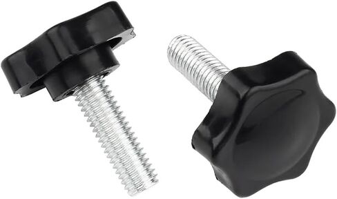 5/10PCS Star Shape Thread Clamping Handle Bolt Bakelite Hand Knob Tightening Screw Industry Equipment Plastic Steel M5 M6 M8(M5x25 D25) in Saudi Arabia