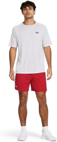 Under under Armor Mens Tech Vent 6 ins Shorts-MD Black Black-Breathable in Kuwait