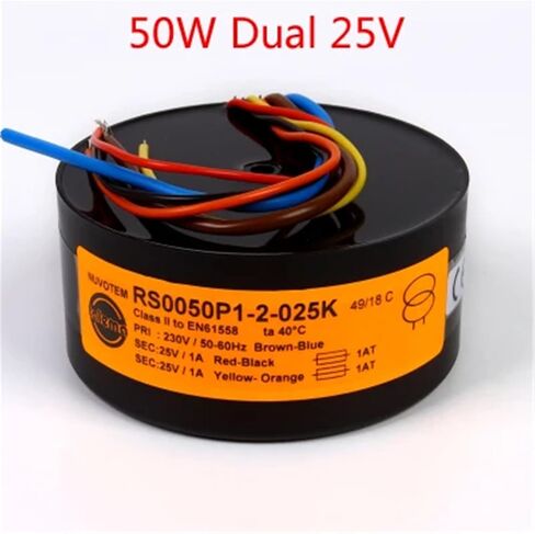 50W Dual 6V 9V 12V 15V 18V 25V Toroidal Transformer Cow 50va (50W Dual 12V) in Saudi Arabia