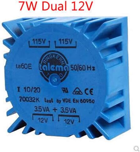 Talema 7W Dual 7V 9V 12V 15V محول حلقة محولات محول الحمى الحلقة COW 7VA (7W DUAL 9V) in Saudi Arabia