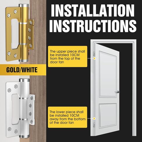 مفصلات الأبواب 5 "5" ، مفصل الباب الإغلاق التلقائي ، المفصلات الربيعية ، المخزن المؤقت الهيدروليكي ، فتحة داخلية في اتجاه واحد 175 درجة ، وسبائك الألومنيوم الفضائي ، وسرعة الإغلاق القابلة للتعديل والقوة (2 ، أسود) in Kuwait