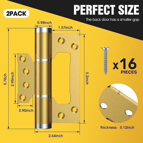 مفصلات الأبواب 5 "5" ، مفصل الباب الإغلاق التلقائي ، المفصلات الربيعية ، المخزن المؤقت الهيدروليكي ، فتحة داخلية في اتجاه واحد 175 درجة ، وسبائك الألومنيوم الفضائي ، وسرعة الإغلاق القابلة للتعديل والقوة (2 ، أسود) in Kuwait