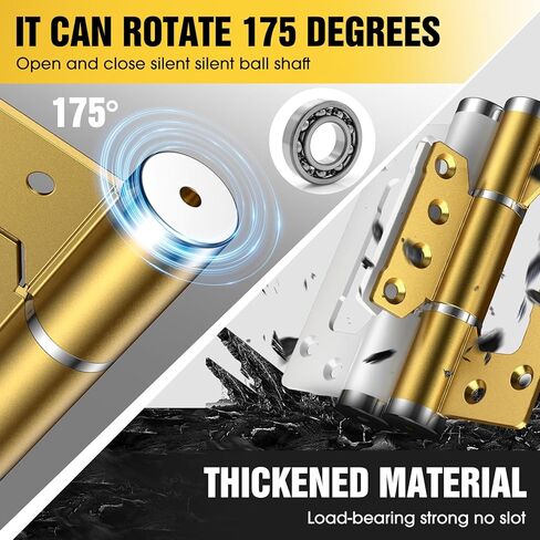 مفصلات الأبواب 5 "5" ، مفصل الباب الإغلاق التلقائي ، المفصلات الربيعية ، المخزن المؤقت الهيدروليكي ، فتحة داخلية في اتجاه واحد 175 درجة ، وسبائك الألومنيوم الفضائي ، وسرعة الإغلاق القابلة للتعديل والقوة (2 ، أسود) in Kuwait