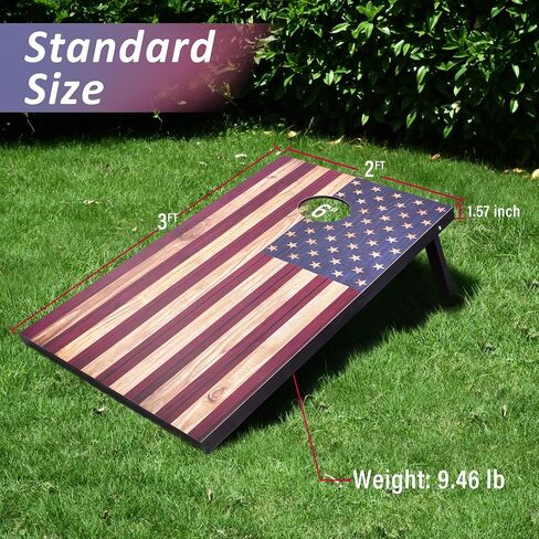 مجموعة Cornhole ، لوحات تنظيم/خلفي لوحات الذرة مع 8 أكياس فول وحالة حمل ، 4x2/3x2 حفرة الذرة في الهواء الطلق لوحة Troam للبالغين خارج الأنشطة in Saudi Arabia
