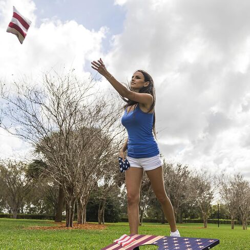 مجموعة Cornhole ، لوحات تنظيم/خلفي لوحات الذرة مع 8 أكياس فول وحالة حمل ، 4x2/3x2 حفرة الذرة في الهواء الطلق لوحة Troam للبالغين خارج الأنشطة in Saudi Arabia