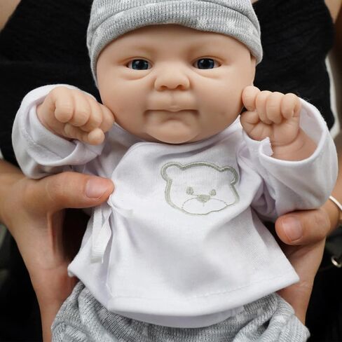 14" Reborn Baby Dolls, Full Silicone Baby, Realistic Soft Silicone Newborn Baby Doll, Real Full Body Silicone Reborn Baby Dolls with Feeding Accessories in Saudi Arabia