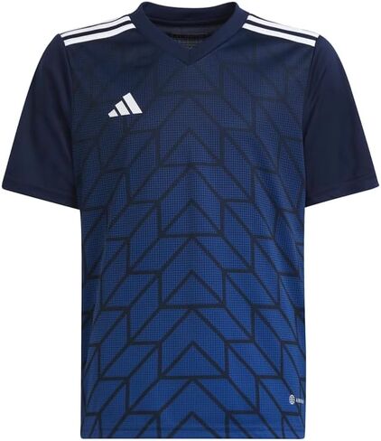 adidas Kids Boys T icon 23 v الرقبة قصيرة الأكمام قميص كرة القدم - الأزرق - الحجم l in Saudi Arabia